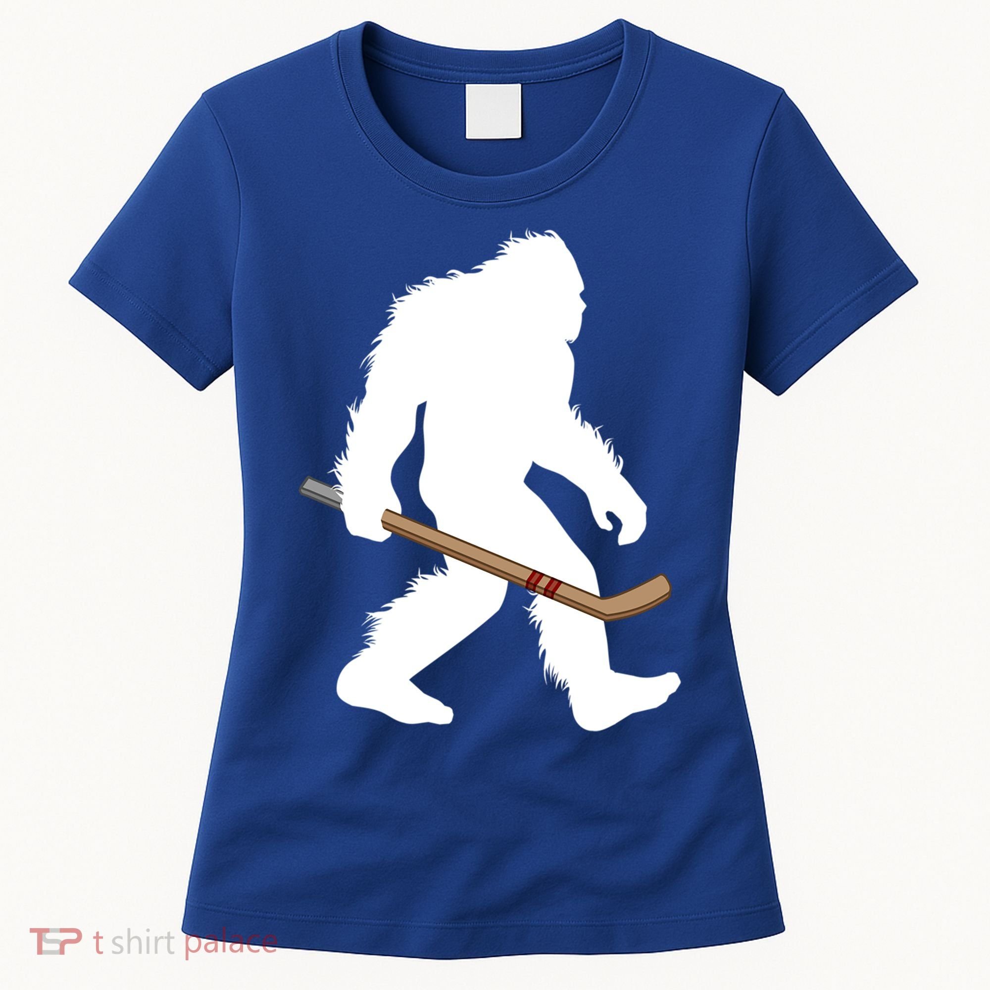 Bigfoot Hockey Cryptid Sasquatch Sport Player Gift Women's T-Shirt