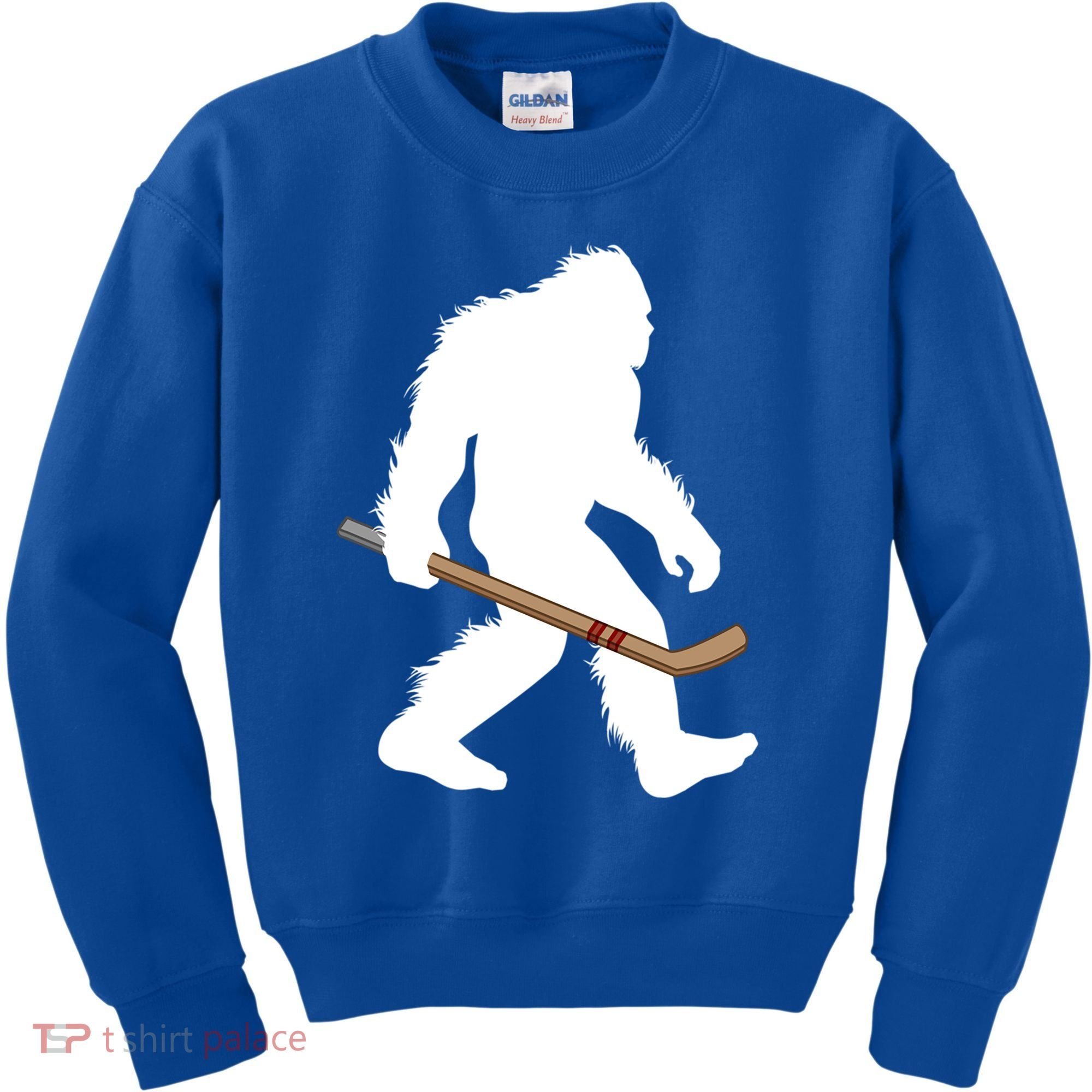 Bigfoot Hockey Cryptid Sasquatch Sport Player Gift Kids Sweatshirt