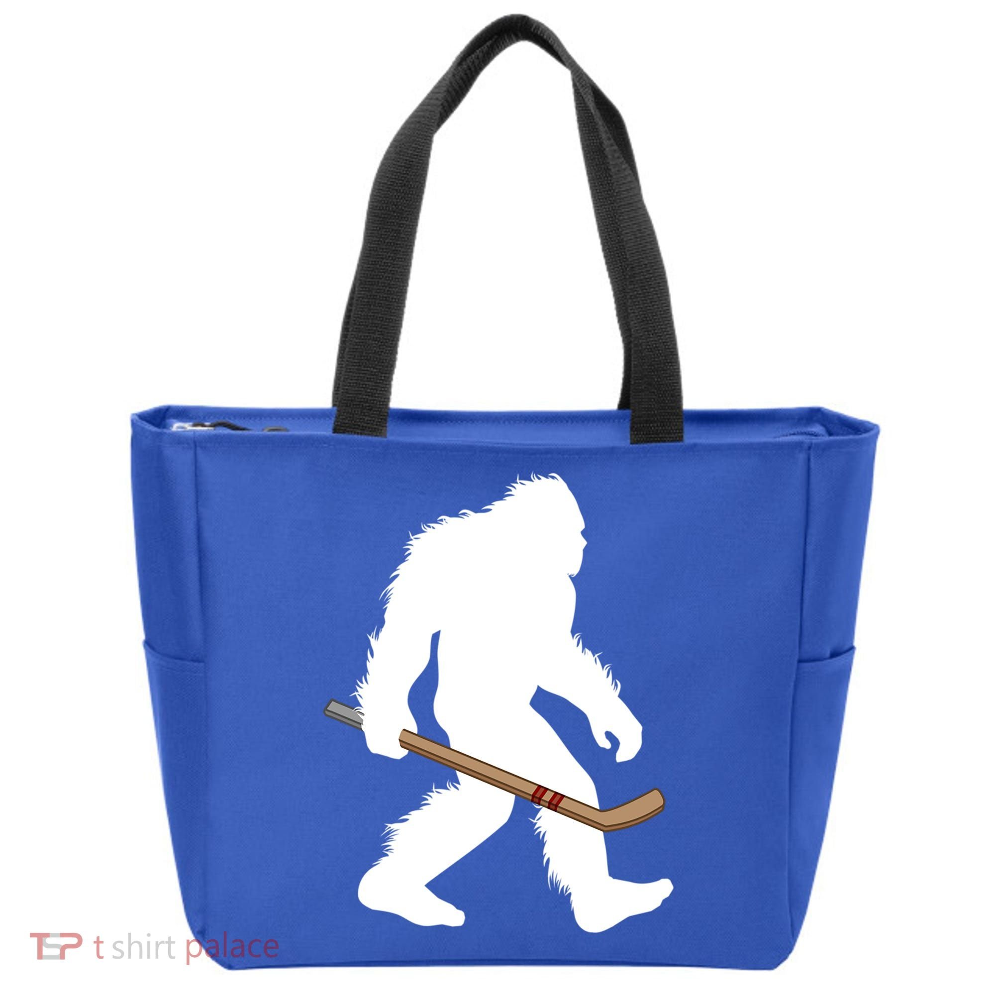 Bigfoot Hockey Cryptid Sasquatch Sport Player Gift Tote Bag
