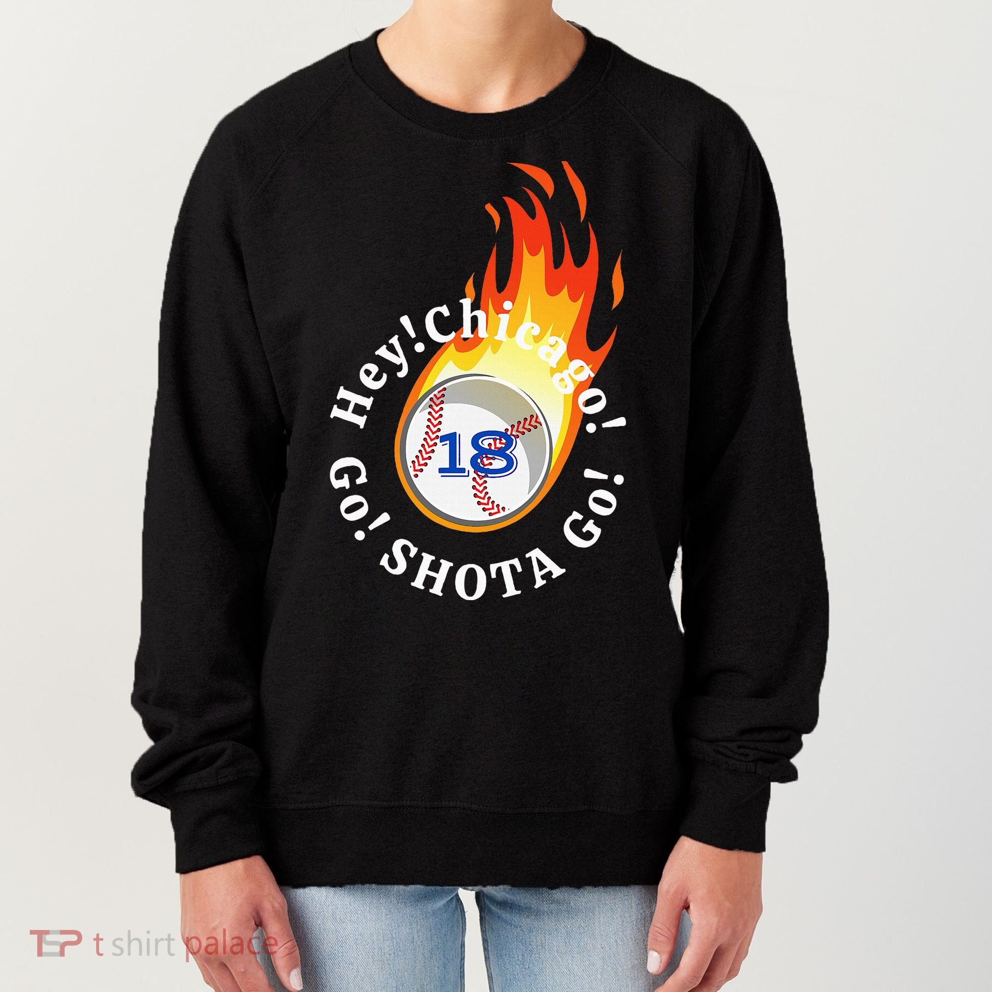 Baseball. Hey! Chicago!. Go! Shota Go! Imanaga Women's Sweatshirt