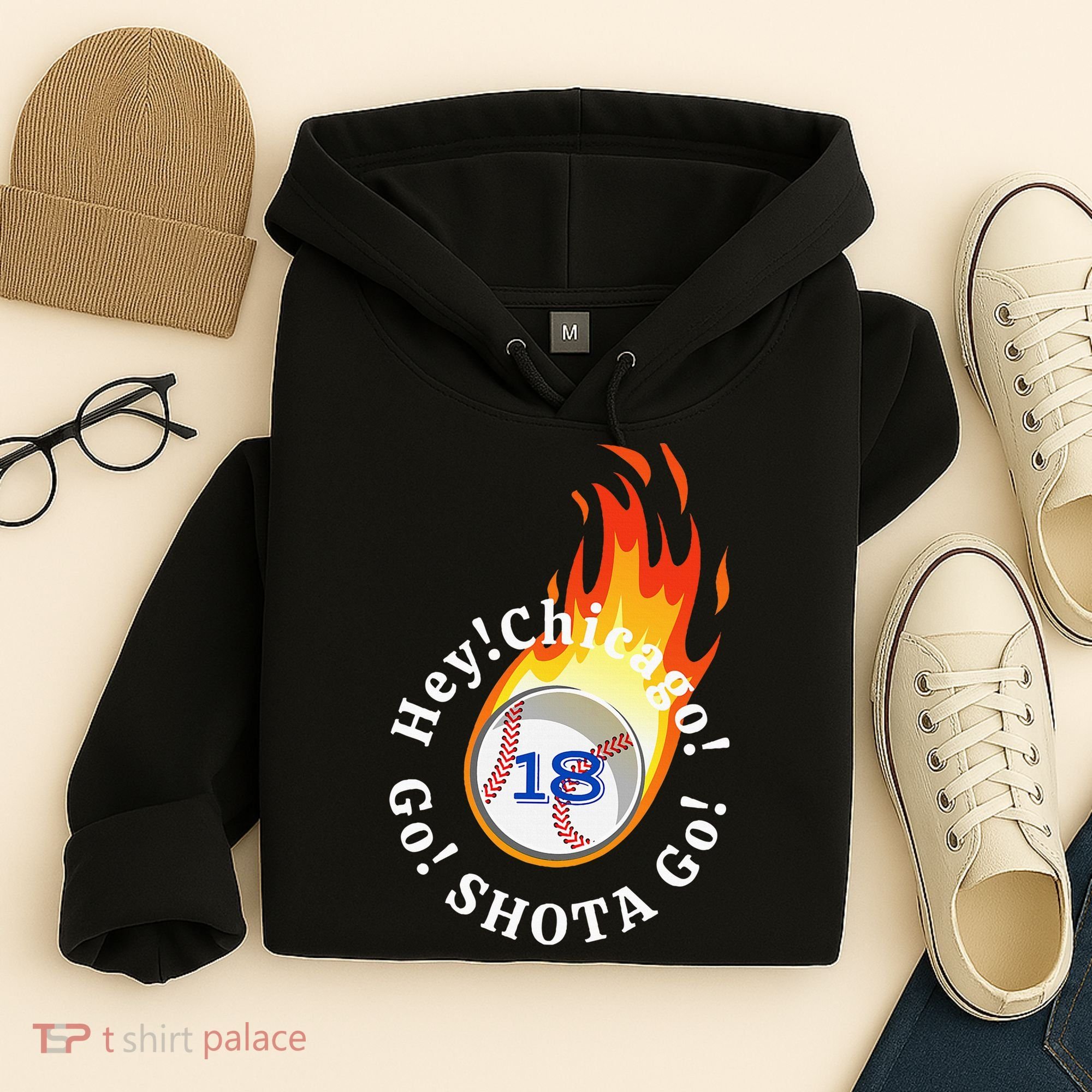 Baseball. Hey! Chicago!. Go! Shota Go! Imanaga Hoodie