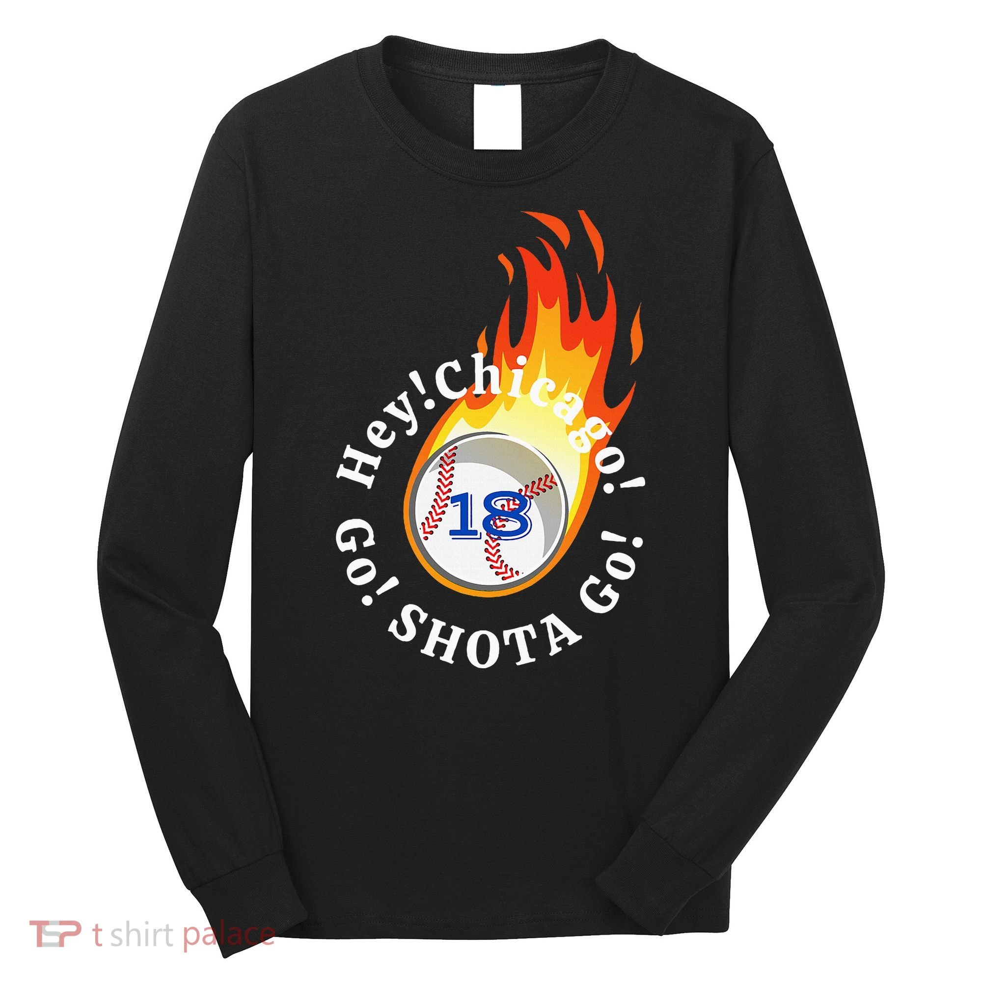 Baseball. Hey! Chicago!. Go! Shota Go! Imanaga Long Sleeve Shirt