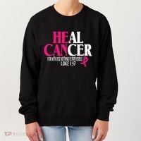 Breast He Can Heal Cancer For God Nothing Is Impossible Women's Sweatshirt thumb 0