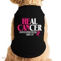 Breast He Can Heal Cancer For God Nothing Is Impossible Doggie Tank thumb 0
