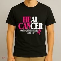 Breast He Can Heal Cancer For God Nothing Is Impossible T-Shirt thumb 3