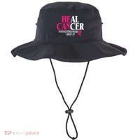 Breast He Can Heal Cancer For God Nothing Is Impossible Bucket Hat thumb 0