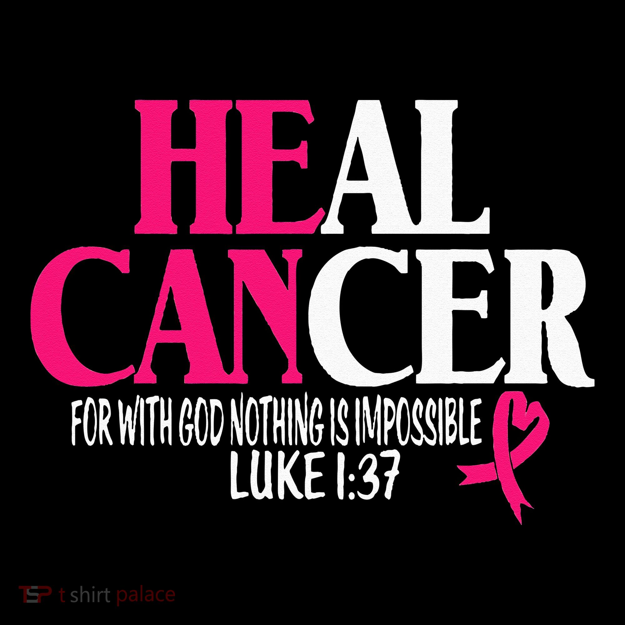 Breast He Can Heal Cancer For God Nothing Is Impossible Women's Hoodie