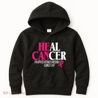 Breast He Can Heal Cancer For God Nothing Is Impossible Kids Hoodie thumb 0