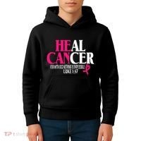 Breast He Can Heal Cancer For God Nothing Is Impossible Kids Hoodie thumb 4