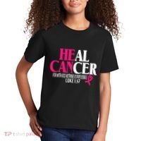 Breast He Can Heal Cancer For God Nothing Is Impossible Kids T-Shirt thumb 2