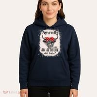Bleached Highland Cow Apparently I Have An Attitude Who Knew Hoodie thumb 5