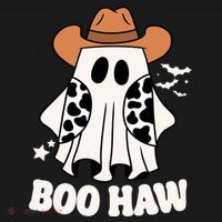 Boo Haw Country Ghost Funny Halloween Apron thumb 3