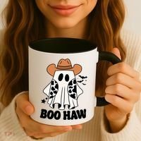 Boo Haw Country Ghost Funny Halloween Coffee Mug thumb 3