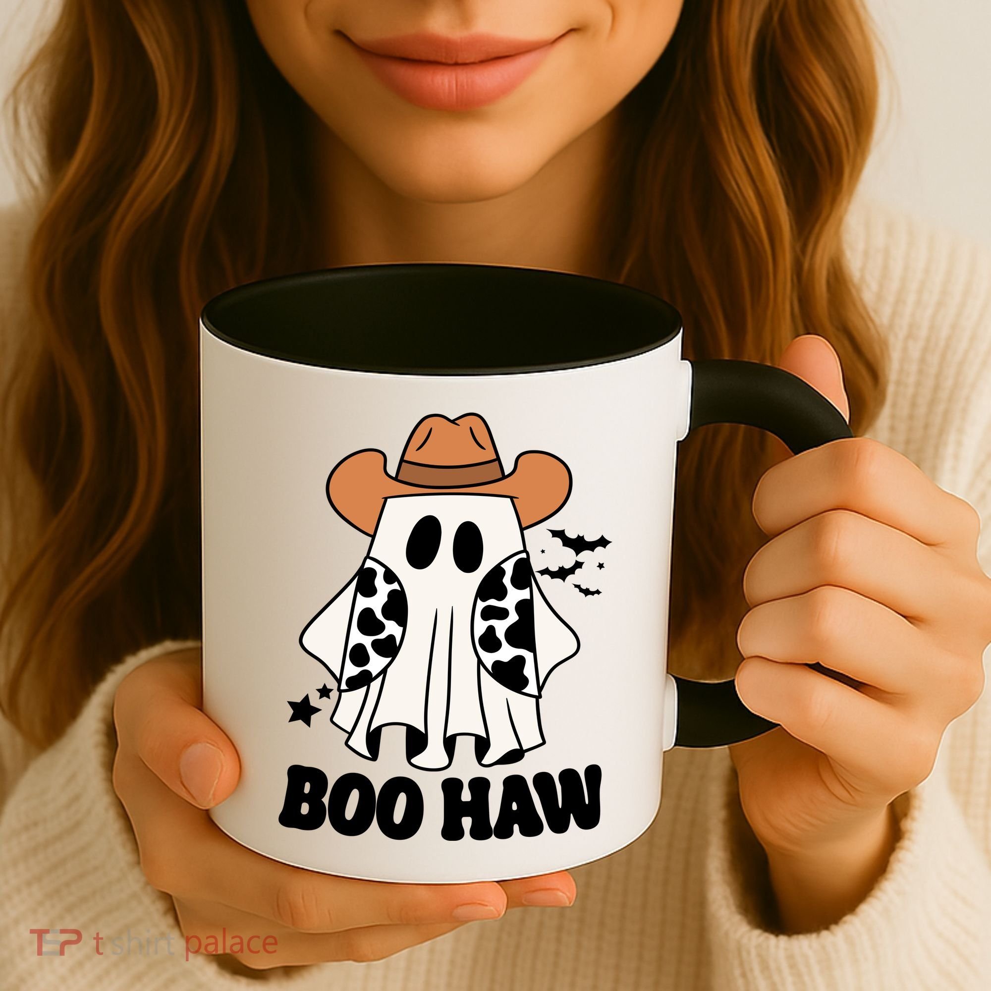 Boo Haw Country Ghost Funny Halloween Coffee Mug
