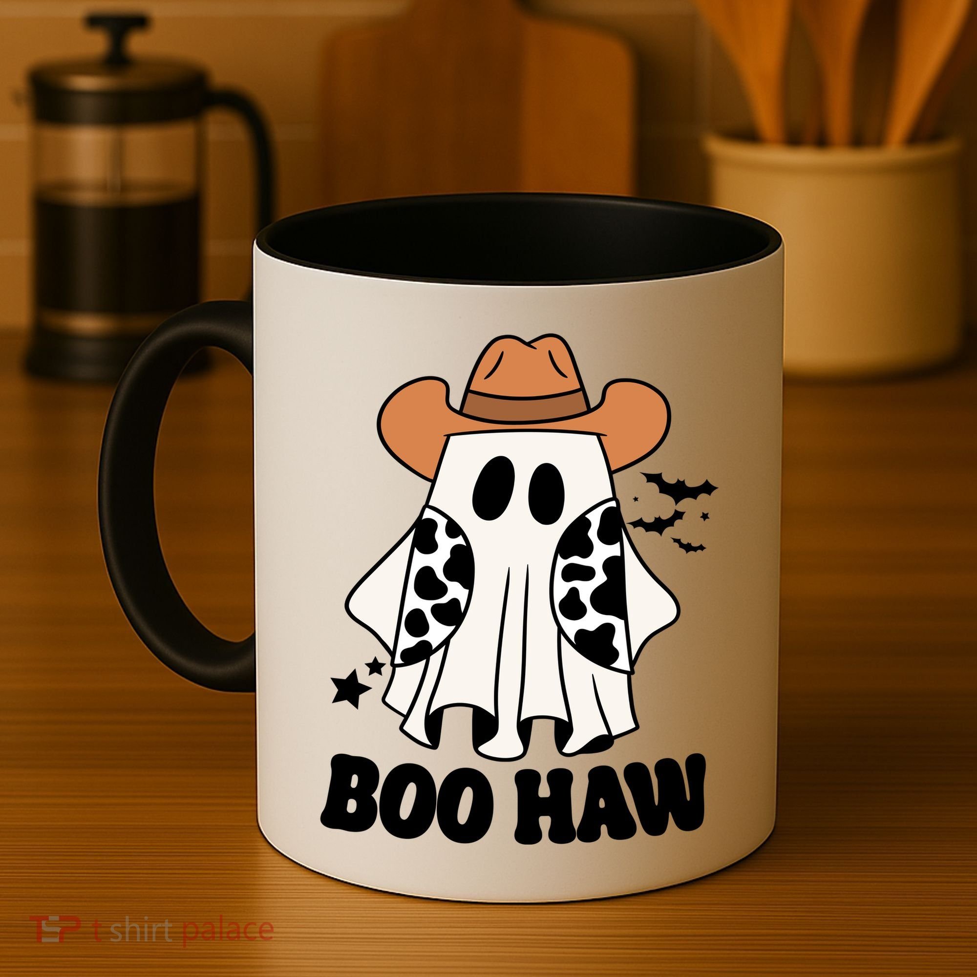Boo Haw Country Ghost Funny Halloween Coffee Mug