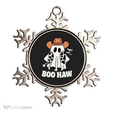 Boo Haw Country Ghost Funny Halloween Ornament
