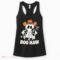 Boo Haw Country Ghost Funny Halloween Women's Tank Top thumb 0