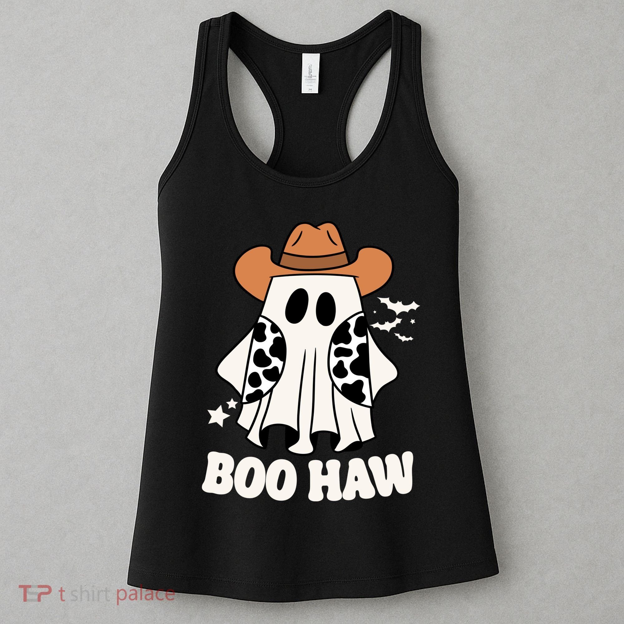 Boo Haw Country Ghost Funny Halloween Women's Tank Top