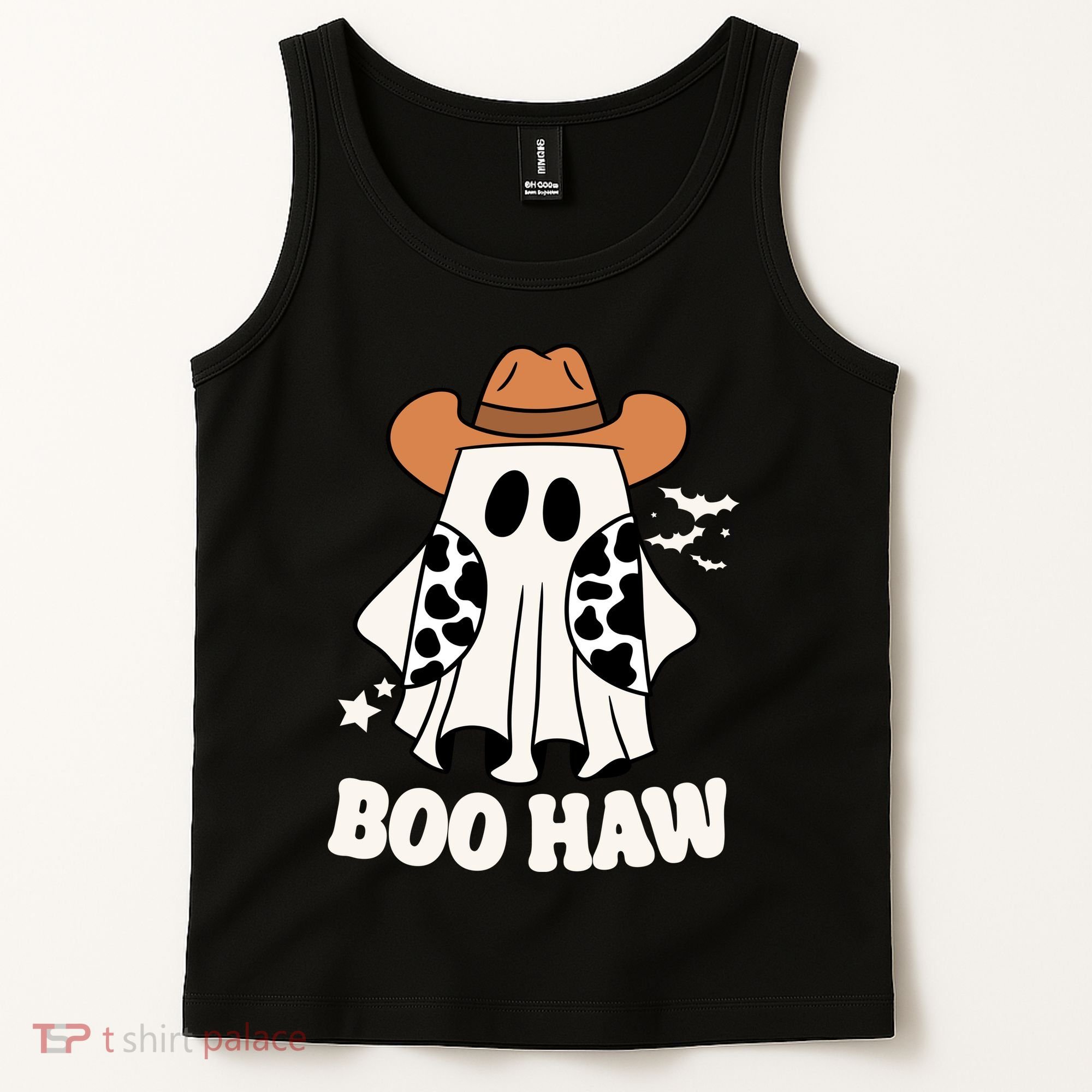 Boo Haw Country Ghost Funny Halloween Tank Top