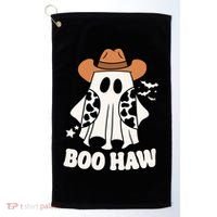 Boo Haw Country Ghost Funny Halloween Golf Towel thumb 0