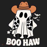 Boo Haw Country Ghost Funny Halloween Golf Towel thumb 3