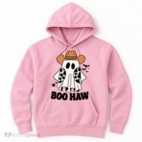 Boo Haw Country Ghost Funny Halloween Hoodie thumb 0