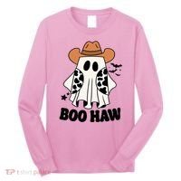 Boo Haw Country Ghost Funny Halloween Long Sleeve Shirt thumb 0
