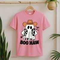 Boo Haw Country Ghost Funny Halloween T-Shirt thumb 2