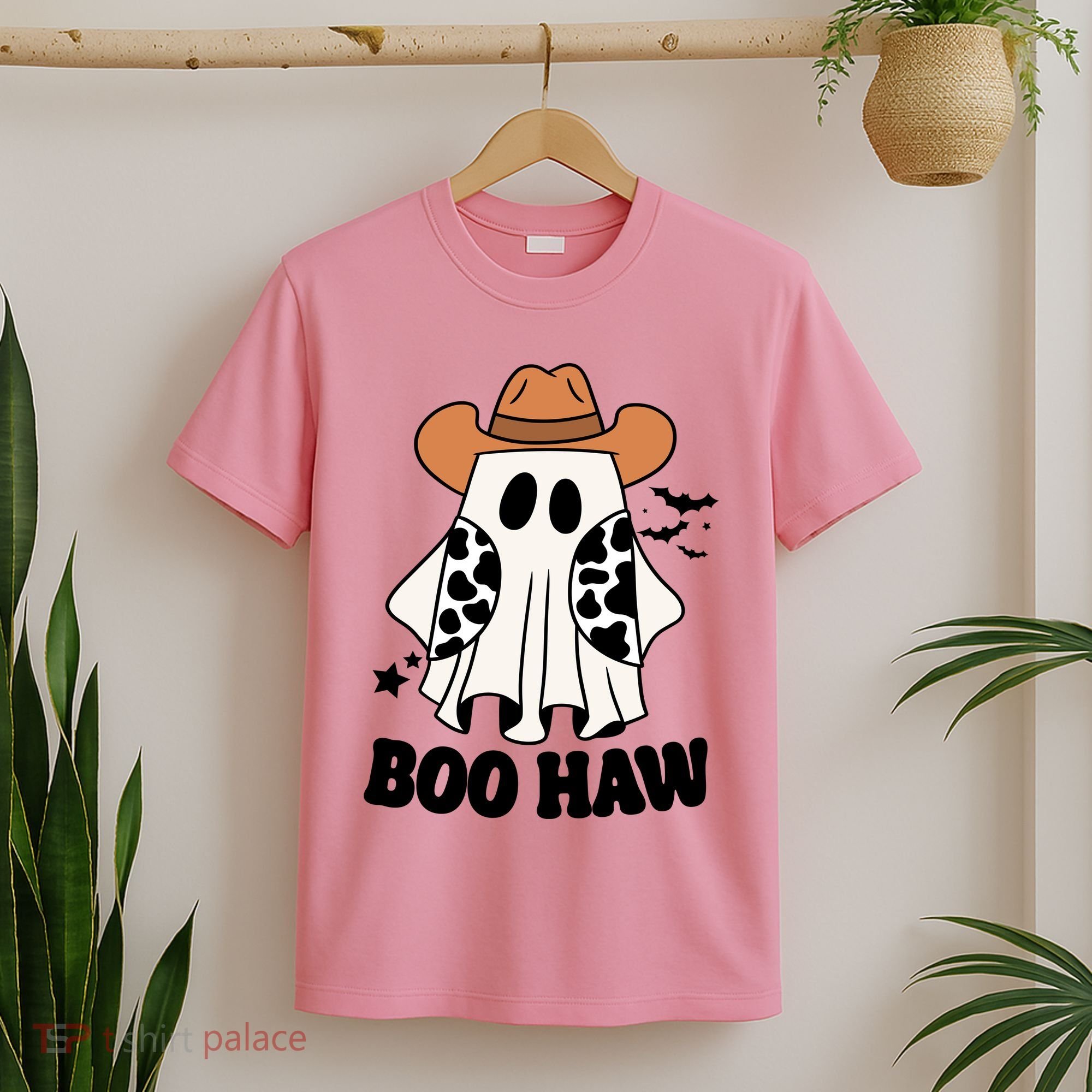 Boo Haw Country Ghost Funny Halloween T-Shirt
