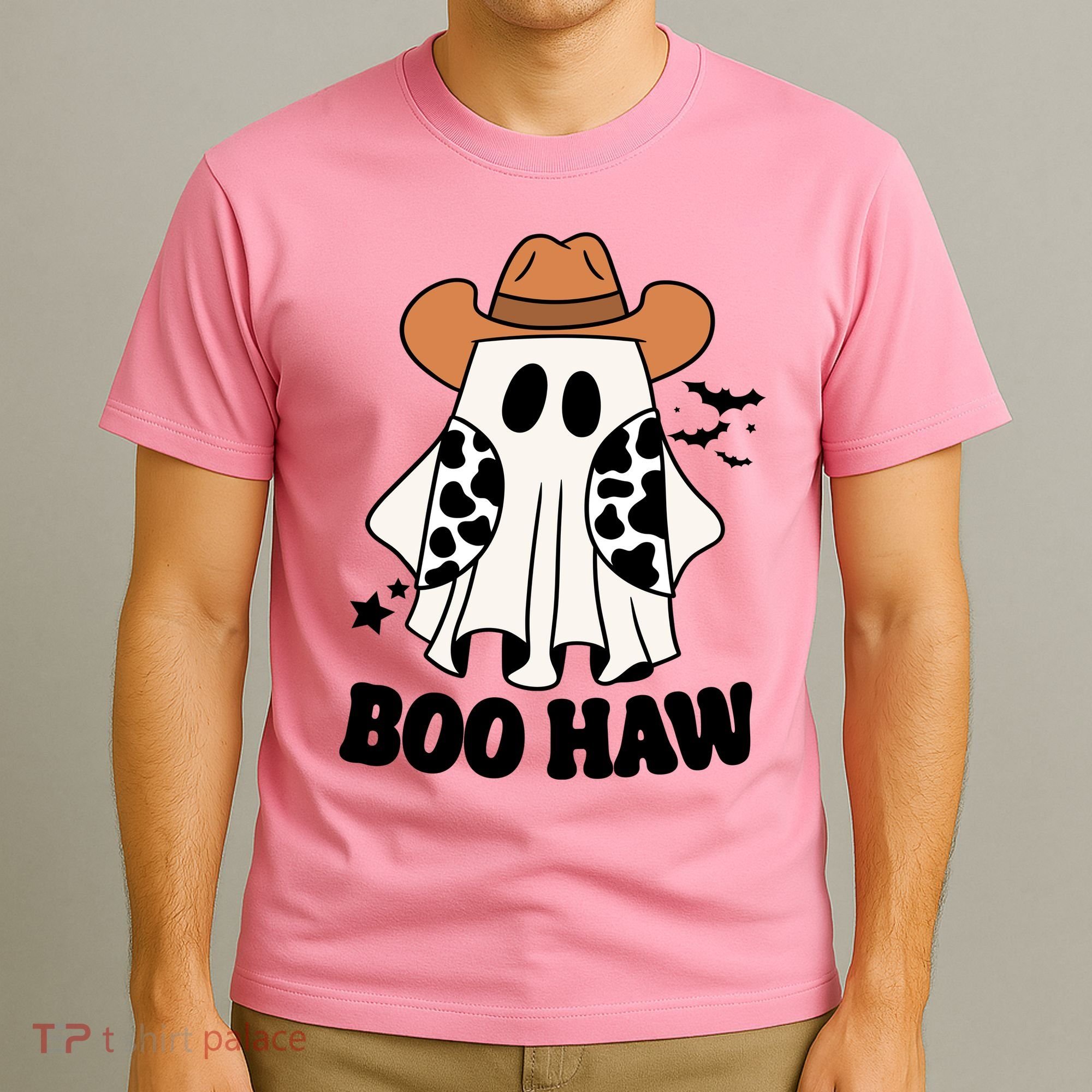 Boo Haw Country Ghost Funny Halloween T-Shirt