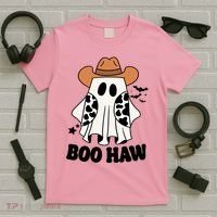 Boo Haw Country Ghost Funny Halloween T-Shirt thumb 5