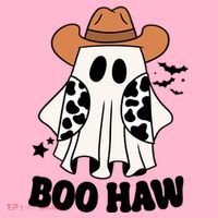 Boo Haw Country Ghost Funny Halloween Mousepad thumb 1