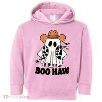 Boo Haw Country Ghost Funny Halloween Toddler Hoodie thumb 0