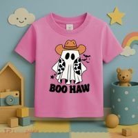 Boo Haw Country Ghost Funny Halloween Toddler T-Shirt thumb 3