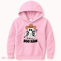 Boo Haw Country Ghost Funny Halloween Kids Hoodie thumb 0