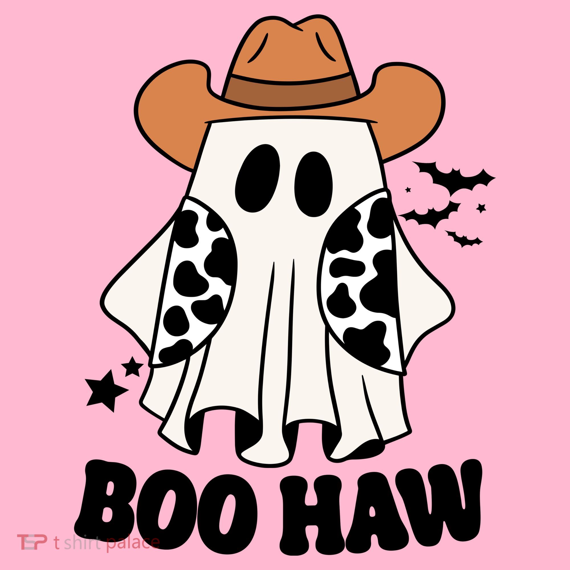 Boo Haw Country Ghost Funny Halloween Kids Long Sleeve Shirt