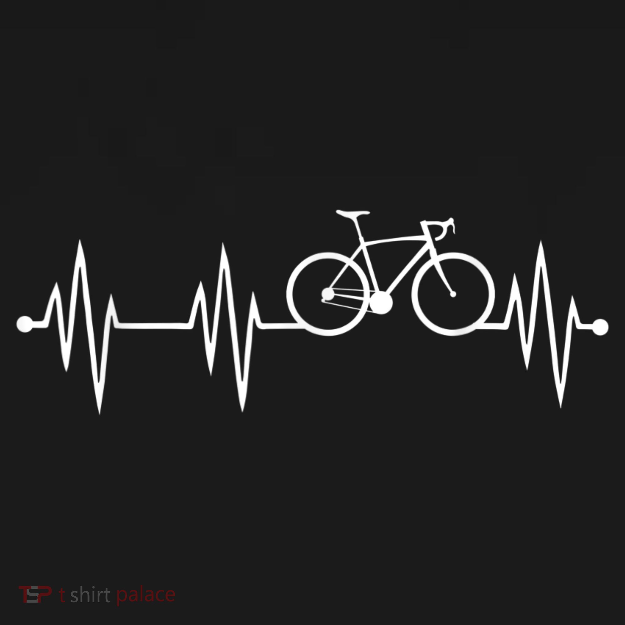 Bicycle Heartbeat Cycling For Cyclist T-Shirt