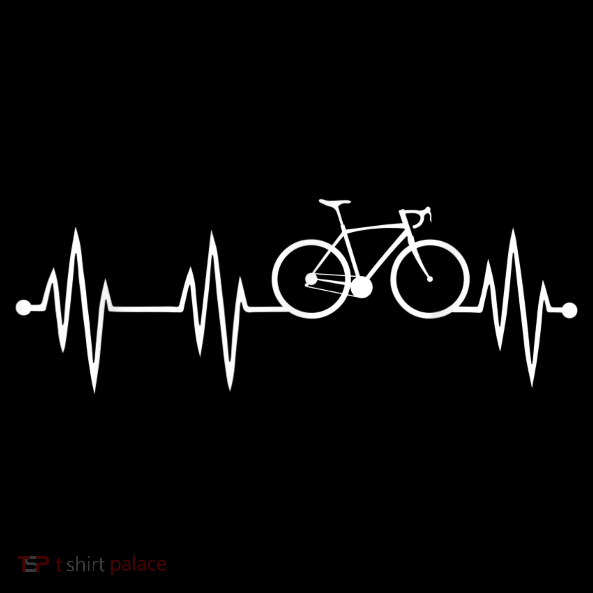 Bicycle Heartbeat Cycling For Cyclist Women's Hoodie