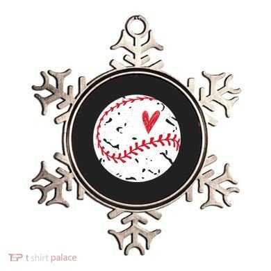 Baseball Heart Cute Vintage Sport Ornament