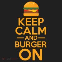 Burger Hamburger Cheeseburger Keep Calm And Burger On Gift Women's Sweatshirt thumb 2