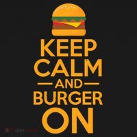 Burger Hamburger Cheeseburger Keep Calm And Burger On Gift Ornament thumb 1