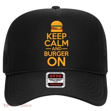 Burger Hamburger Cheeseburger Keep Calm And Burger On Gift Hat
