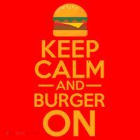 Burger Hamburger Cheeseburger Keep Calm And Burger On Gift Santa Hat thumb 1