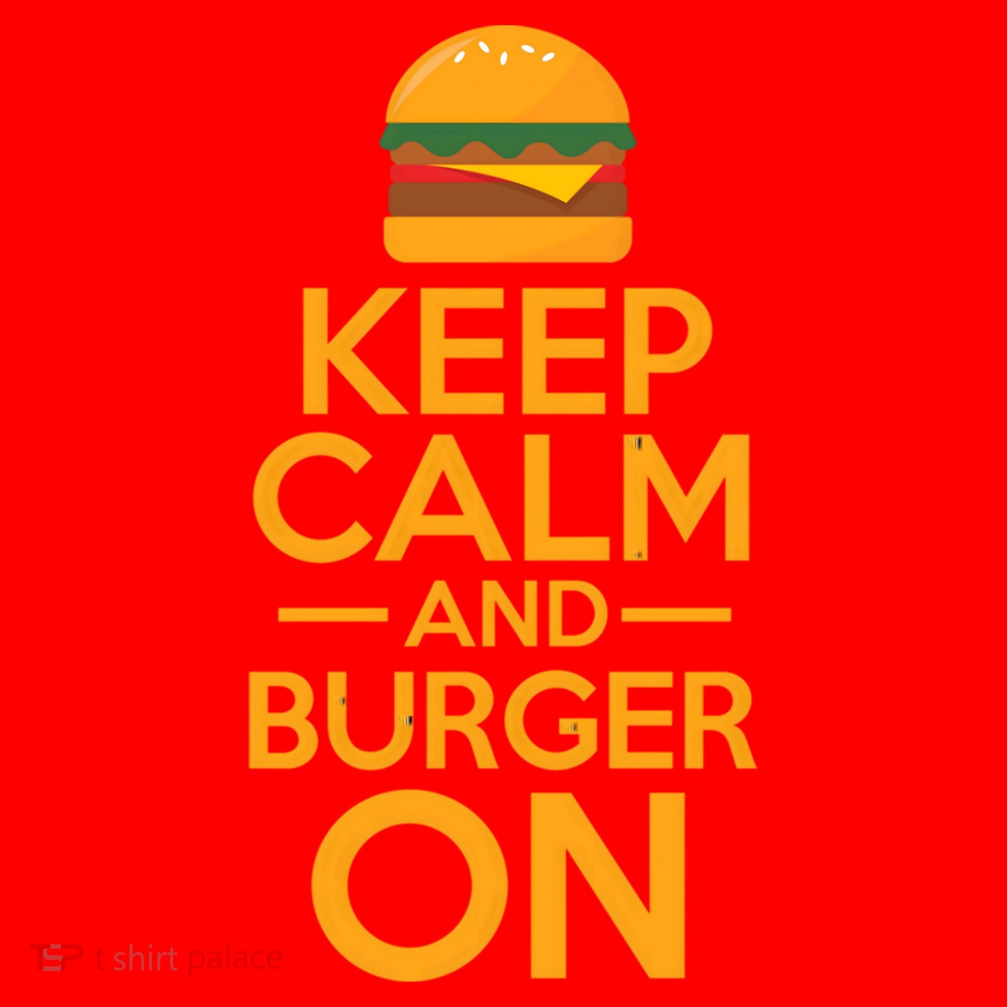 Burger Hamburger Cheeseburger Keep Calm And Burger On Gift Santa Hat