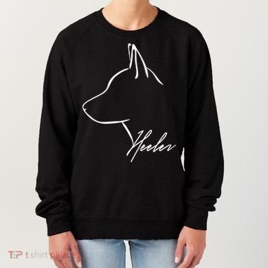 Blue Heeler Cattle Dog Profile Dog Mom Gift Present Cool Gift Women's Sweatshirt