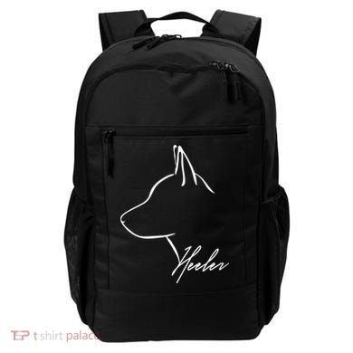 Blue Heeler Cattle Dog Profile Dog Mom Gift Present Cool Gift Backpack