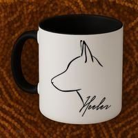 Blue Heeler Cattle Dog Profile Dog Mom Gift Present Cool Gift Coffee Mug thumb 2