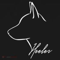 Blue Heeler Cattle Dog Profile Dog Mom Gift Present Cool Gift Women's Hoodie thumb 2