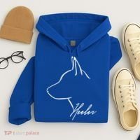 Blue Heeler Cattle Dog Profile Dog Mom Gift Present Cool Gift Hoodie thumb 4