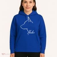 Blue Heeler Cattle Dog Profile Dog Mom Gift Present Cool Gift Hoodie thumb 5